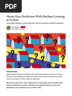 House Price Prediction With Machine Learning in Python