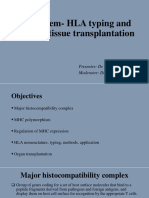 HLA system-HLA Typing and Its Role in Tissue Transplantation