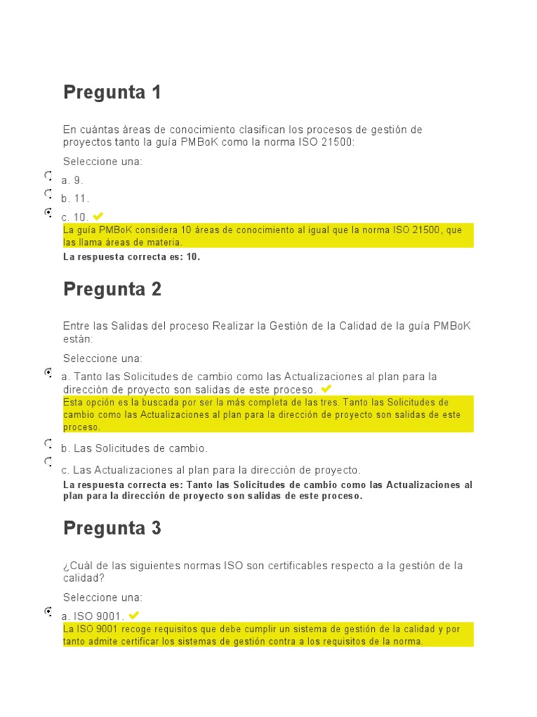 Gestión de Proyectos: PMBoK e ISO 21500 | PDF | Gestión de la calidad ...
