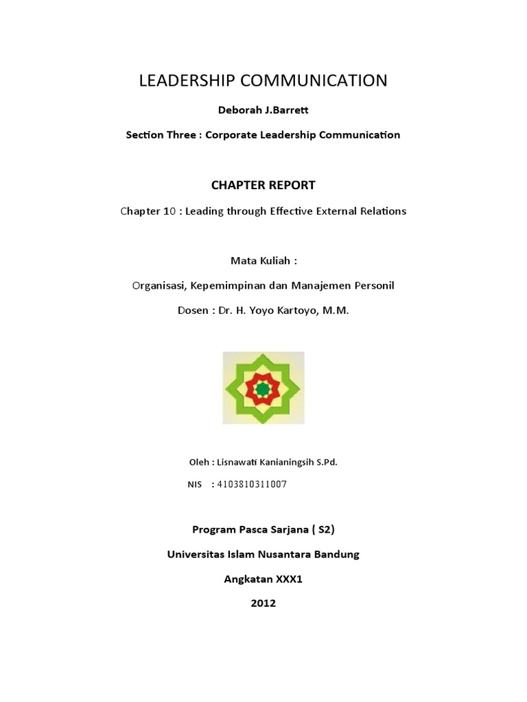 Effective Leadership Communication | PDF