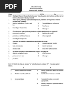 Part I: Multiple Choice: Choose The Best Answer From The Given Alternatives and The Correct Letter On The Answer Sheet Provided