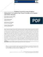 Does Partisan Bias Modulate Neural Processing of Political Information An Analysis of the Neural Correlates of Corruption and Positive Messages