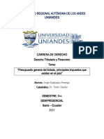 Presupuesto General Del Estado, Principales Impuestos Que Existen en El País