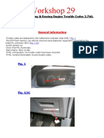 Workshop 29: Accessing, Reading & Erasing Engine Trouble Codes 2.7tdi