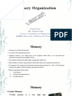 Lecture 02 - Memory Organization