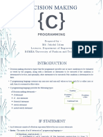 Lecture 06 - Decision Making