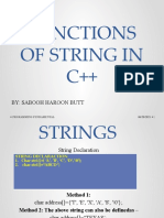 Functions of String in C++