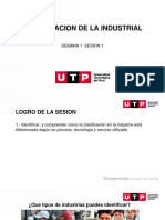 Clasificacion de La Industrial: Semana 1 Sesion 1