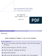 Principles of Economics (EC1101) : Lecture 1: Introduction To Economics