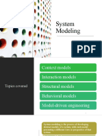 SE Lecture 05 System Modeling Context Interaction Structural Behavioral 19042021 113836am