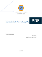 Categorías Del Mantenimiento Preventivo