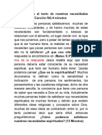 B-31Estamos Al Tanto de Nuestras Necesidades Espirituales