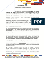 Comunicado N 17 Jornada de Alimentacion