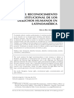 Reconocimiento constitucional de los derechos humanos en Latinoamérica