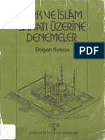 Doğan Kuban - Türk İslam Sanatı Üzerine Denemeler-Arkeoloji Ve Sanat Yayınları (1982)