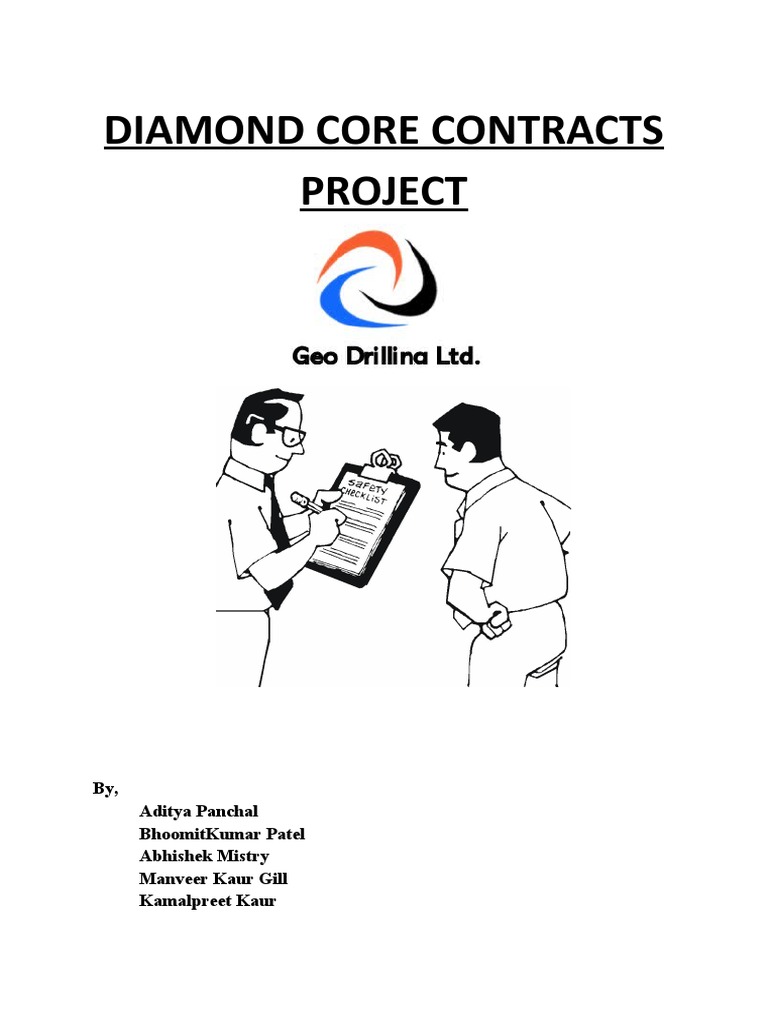 Diamond Core Contracts | PDF | Personal Protective Equipment | Gasoline