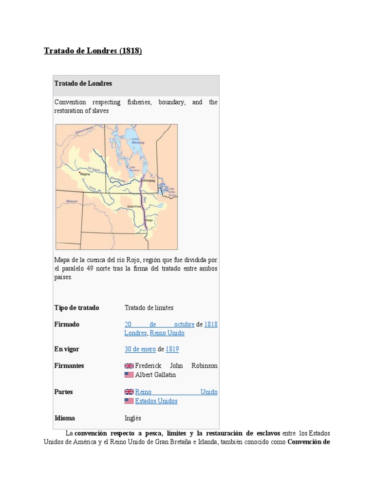 Tratado de Londres PDF Relaciones internacionales Entidades