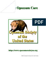 Opossum Orphan Care Booklet 2018