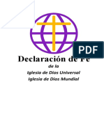 Declaracion de Fe