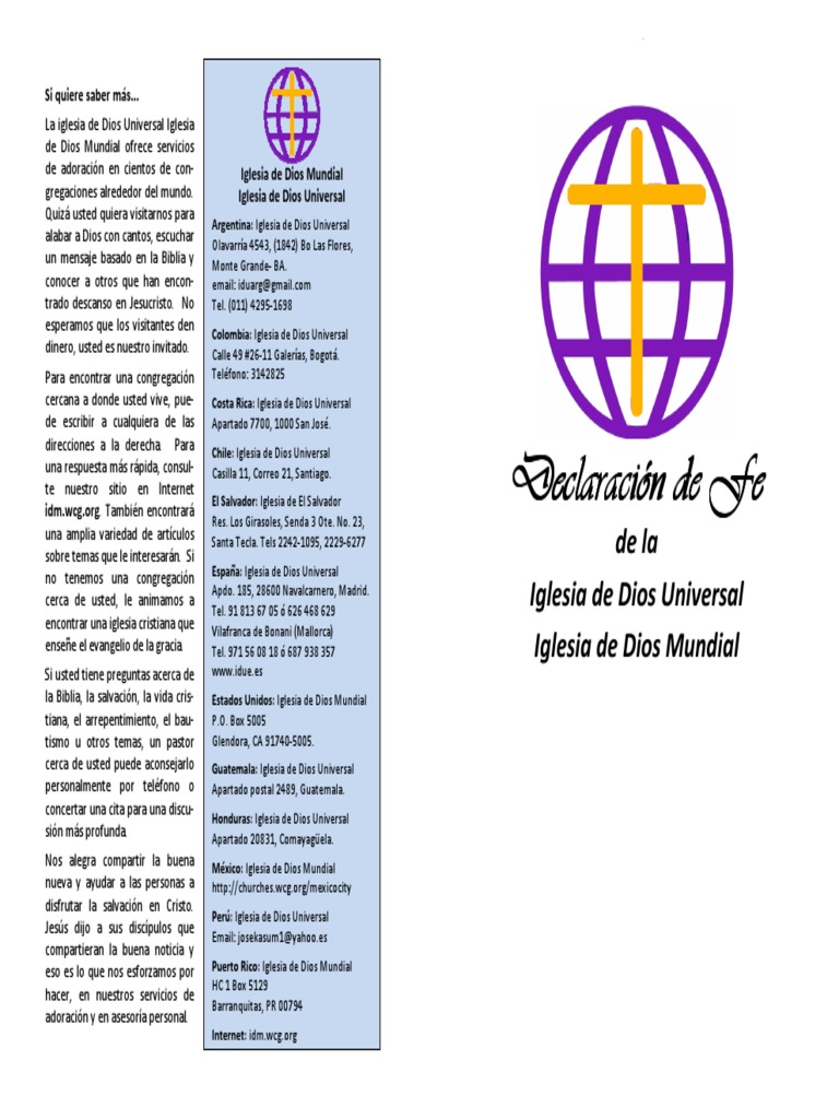 Declaracion de Fe | PDF | Salvación | Cristo (título)