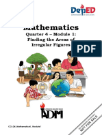 Mathematics: Quarter 4 - Module 1: Finding The Areas of Irregular Figures