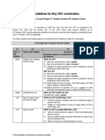 Study Guidelines For Sec-B - Indirect Taxes For May, 2021 Examination