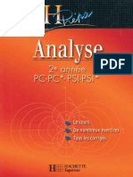 Livre H-prepa Analyse 2eme Annee ( Math.faculté )