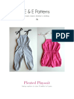 Pleated Playsuit PDF Pattern