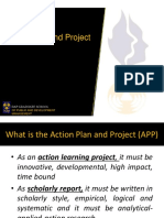 Action Plan and Project: of Public and Development Management