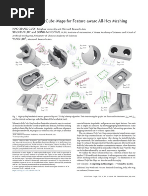 Cher  PolyCube Hex Meshing | PDF | Tetrahedron | Cartesian Coordinate System