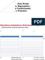 Java Script: Operadores, Condições e Funções