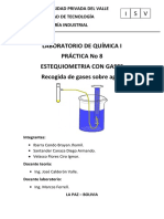 Laboratorio de Química I - Estequiometría con gases