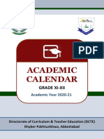 Final Academic Calendar For Grade 11 and 12