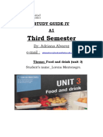 Third Semester: Study Guide Iv A1