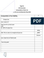 Computation of Tax Liability