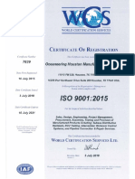 ISO 9001-2015 - Certificate of Registration # 7839 (2018) 1