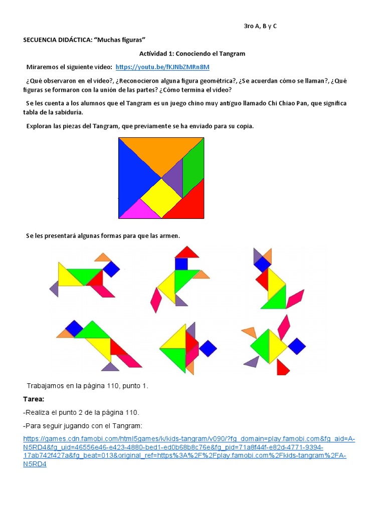 Secuencia Geometria Figuras Geometricas | PDF | Rectángulo | Triángulo