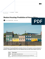 Boston Housing - Prediction of House Price - by Harsh - Medium