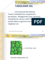 Pertemuan 5. Pengenalan metabolisme sel