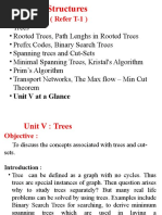 Unit V: Trees (Refer T-1)