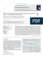 Influences of Operating Parameters On The Fluidized Bed Coal Gasificationprocess A Coarse-Grained CFD-DEM Study