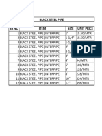 Black Steel Pipes Prices (Interpipe)