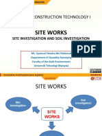 Site Works: Sbeq 1112 Construction Technology I