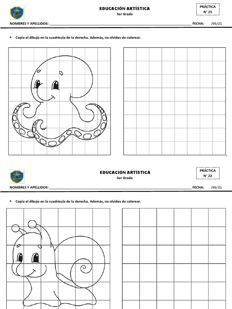 Práctica de Arte - Tercer Grado-Adriano | PDF, image size:768x1024