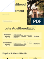 Late Adulthood & Bereavement