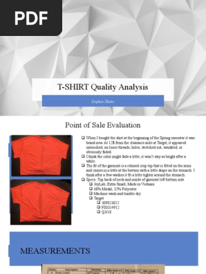 t-shirt quality analysis