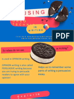 Using OREO Technique in Writing