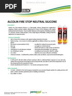 Alcolin Fire Stop Neutral Silicone: Technical Data Sheet