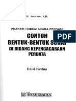 Praktik Hukum Acara Perdata Contoh Bentuk-Bentuk Surat Di Bidang Kepengacaraan Perdata