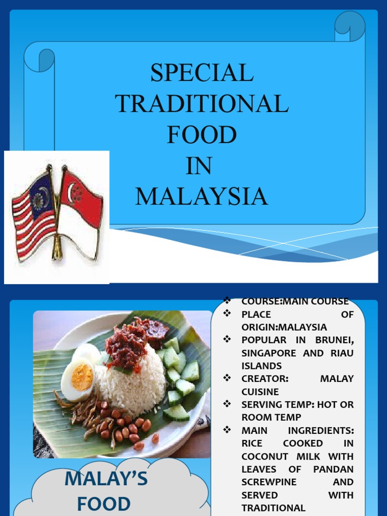 Traditional Malaysian Cuisine Overview | PDF | Cooking, Food & Wine